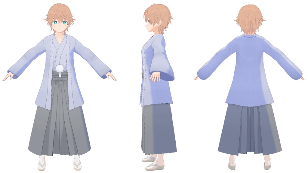 【VRoid】袴セット -Hakama-