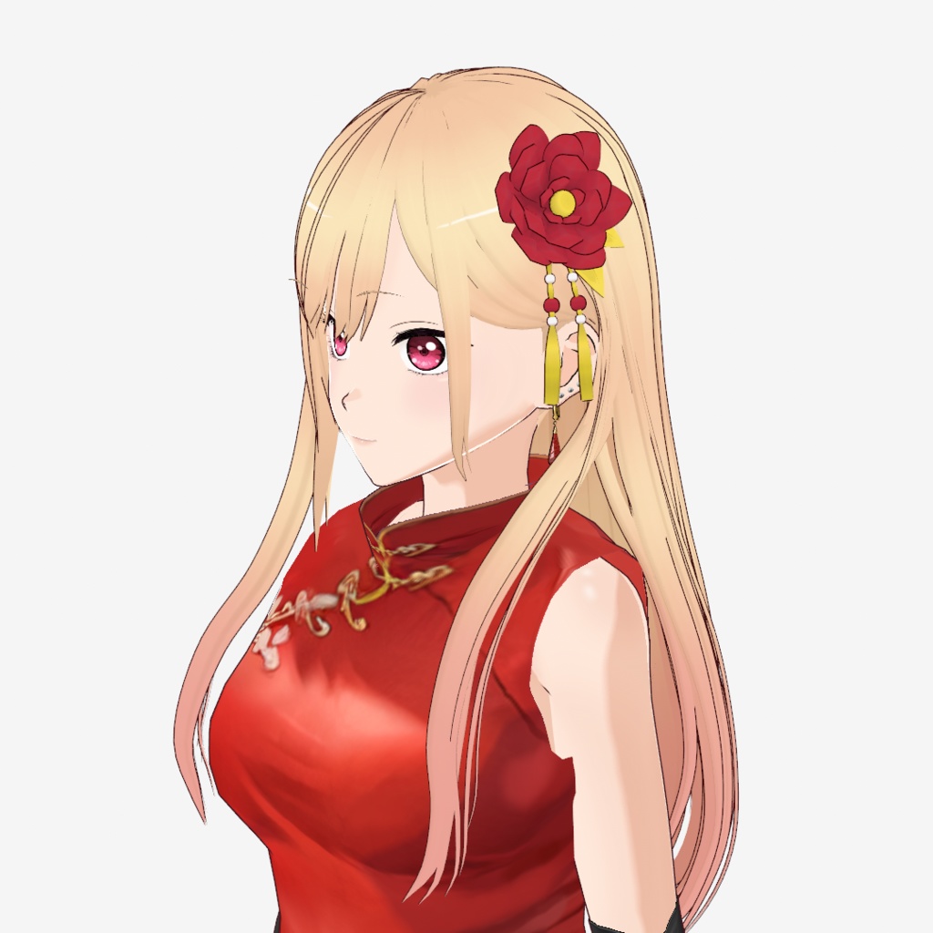 【無料】中華風_花飾り【VRoid】