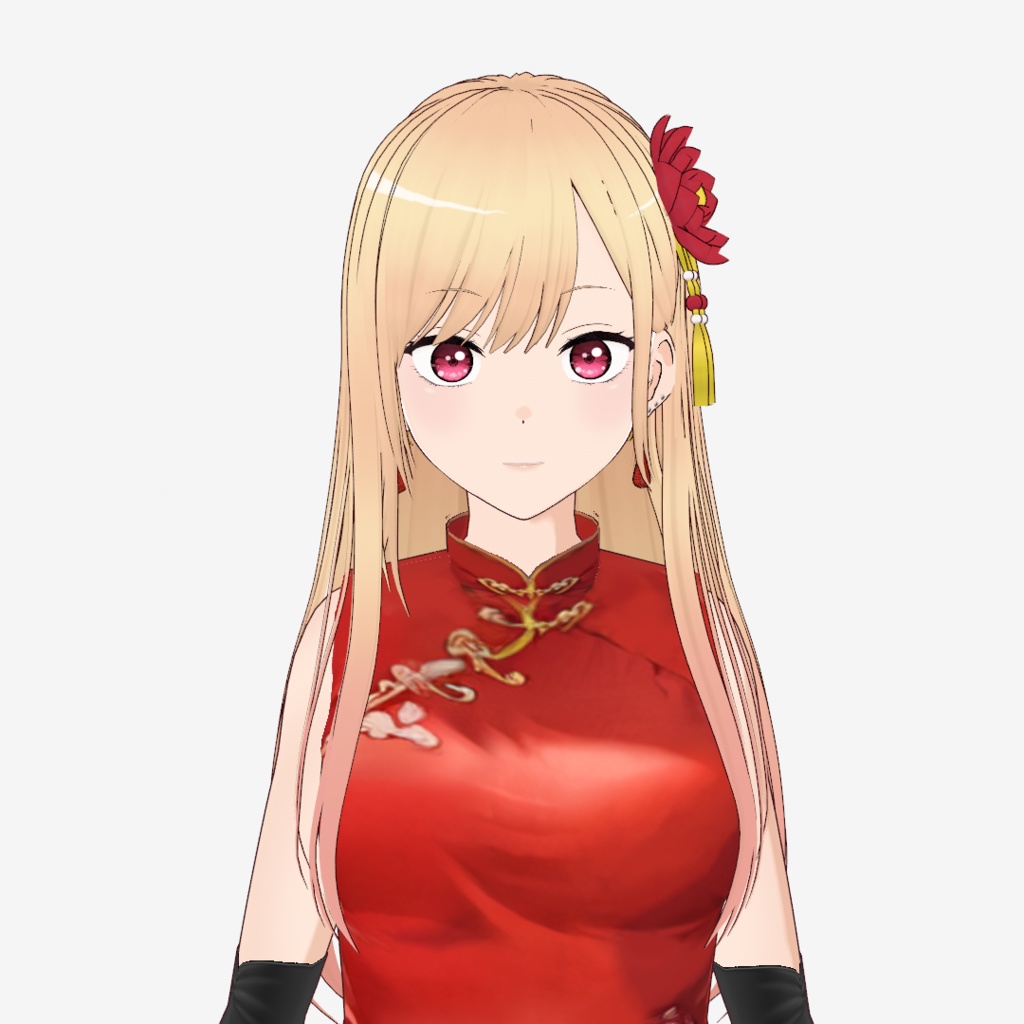 【無料】中華風_花飾り【VRoid】