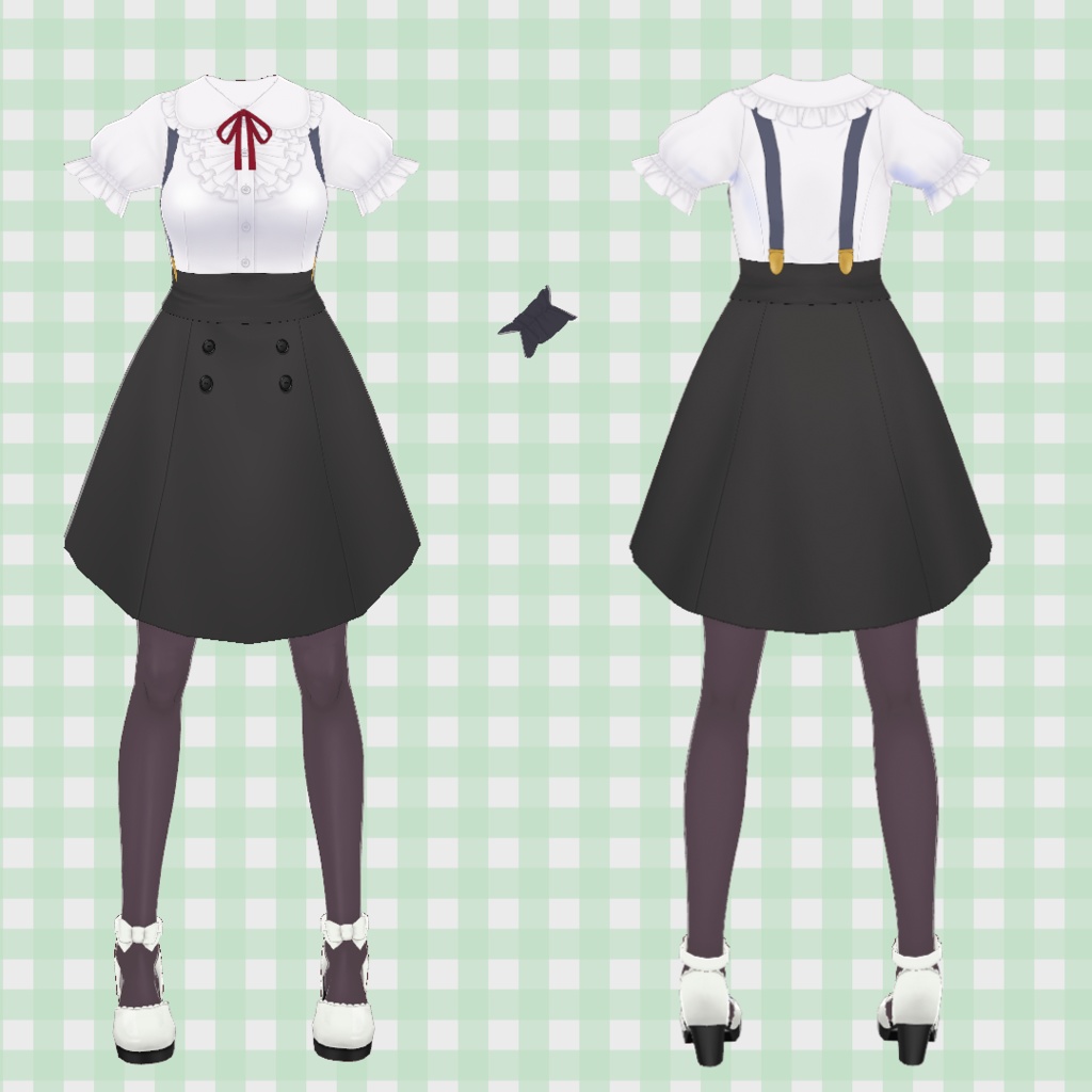 クラシカルガーリー風コーデ衣装【VRoid】