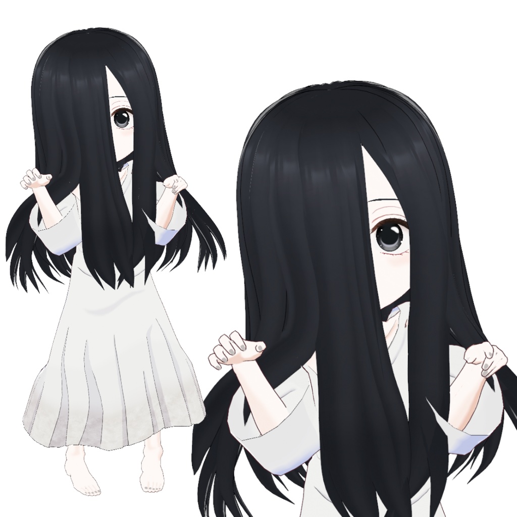 【無料】沙耶子(チビver)の3Dモデル