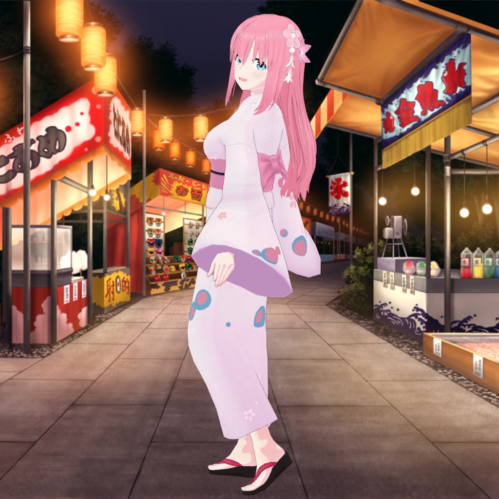 【無料】和風_花飾り【VRoid】