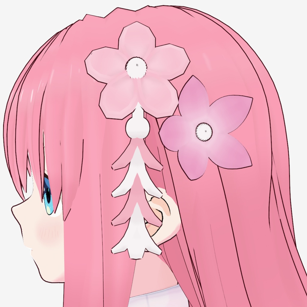 【無料】和風_花飾り【VRoid】