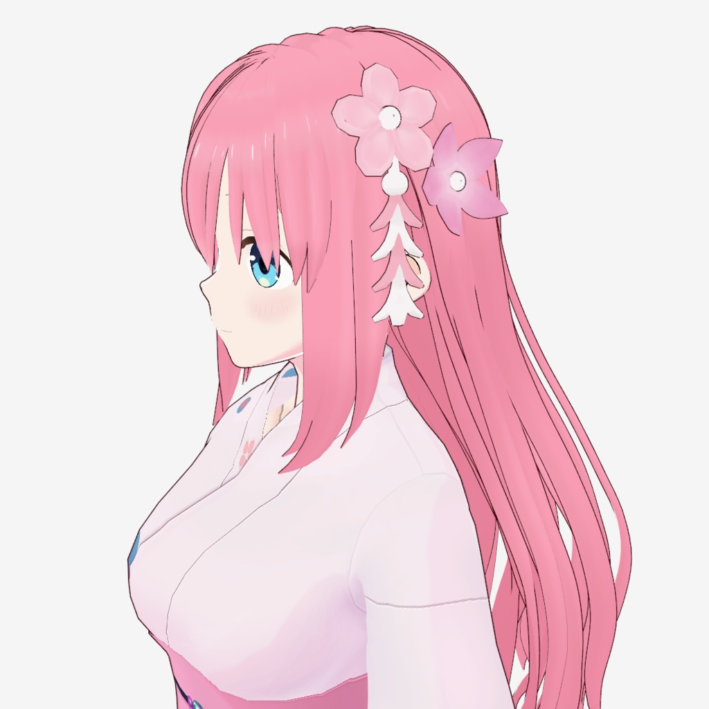 【無料】和風_花飾り【VRoid】