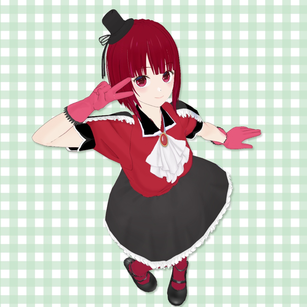 【無料】ミニシルクハット【VRoid】