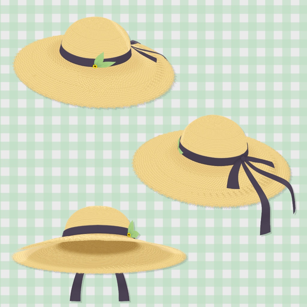 【無料】麦わら帽子【VRoid】