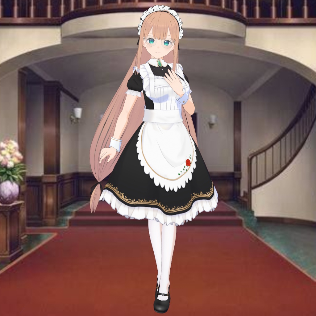 【無料】メイドカチューシャ【VRoid】