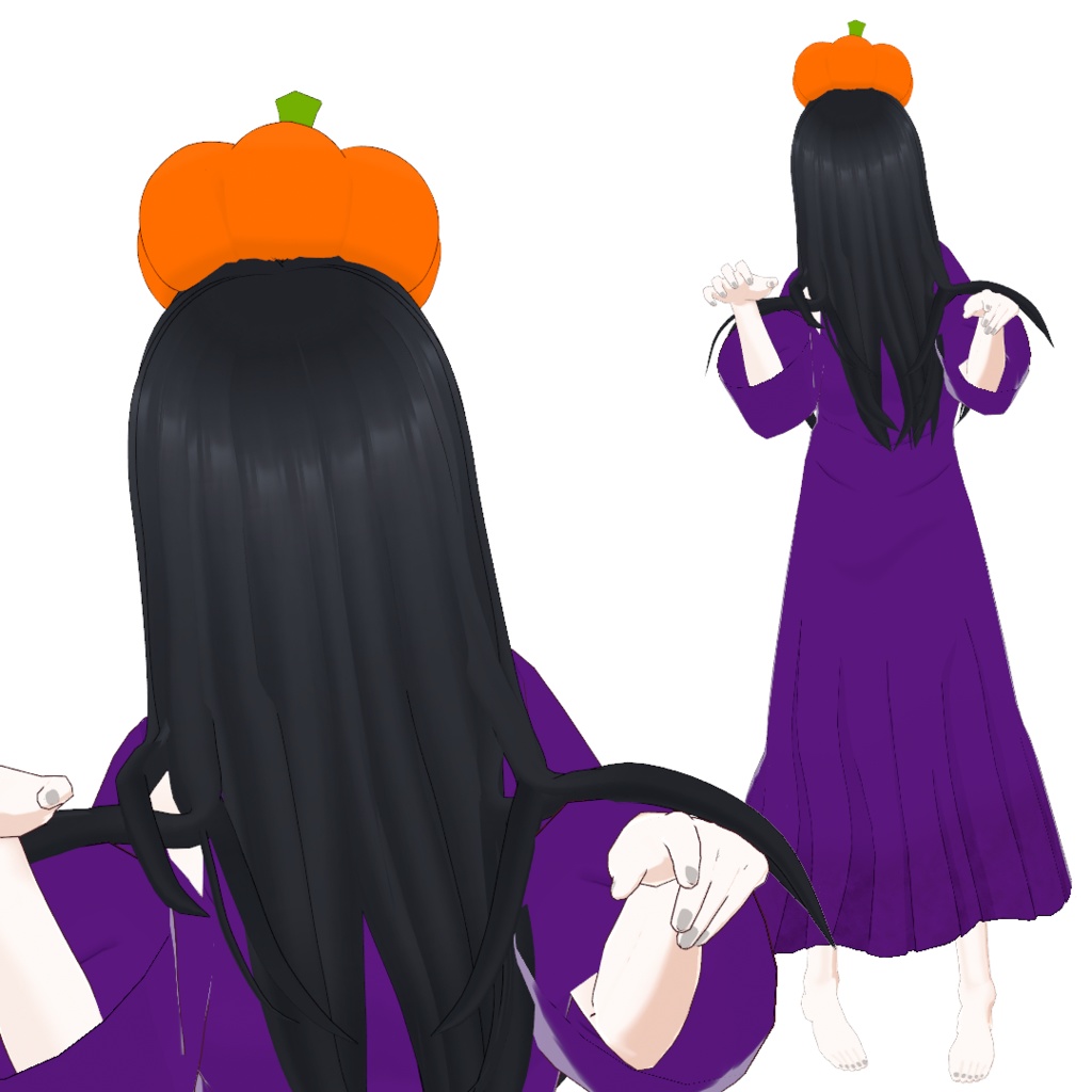 【無料】沙耶子(ハロウィンver)の3Dモデル