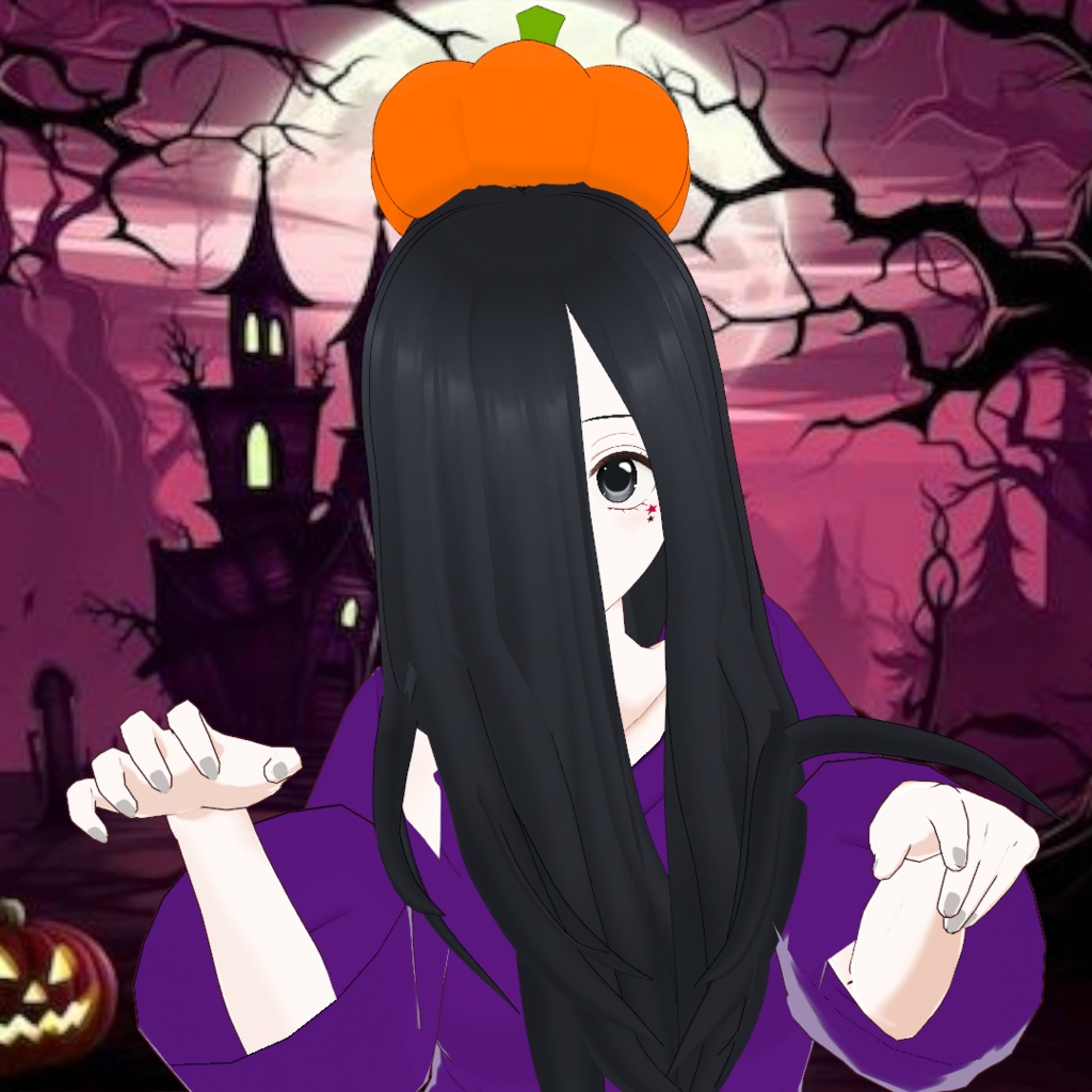 【無料】沙耶子(ハロウィンver)の3Dモデル