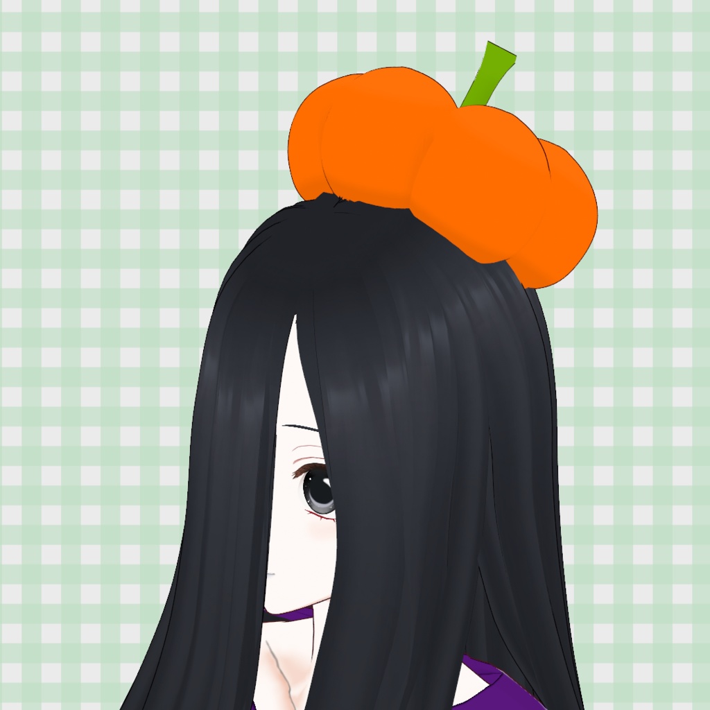 【無料】カボチャ帽子【VRoid】