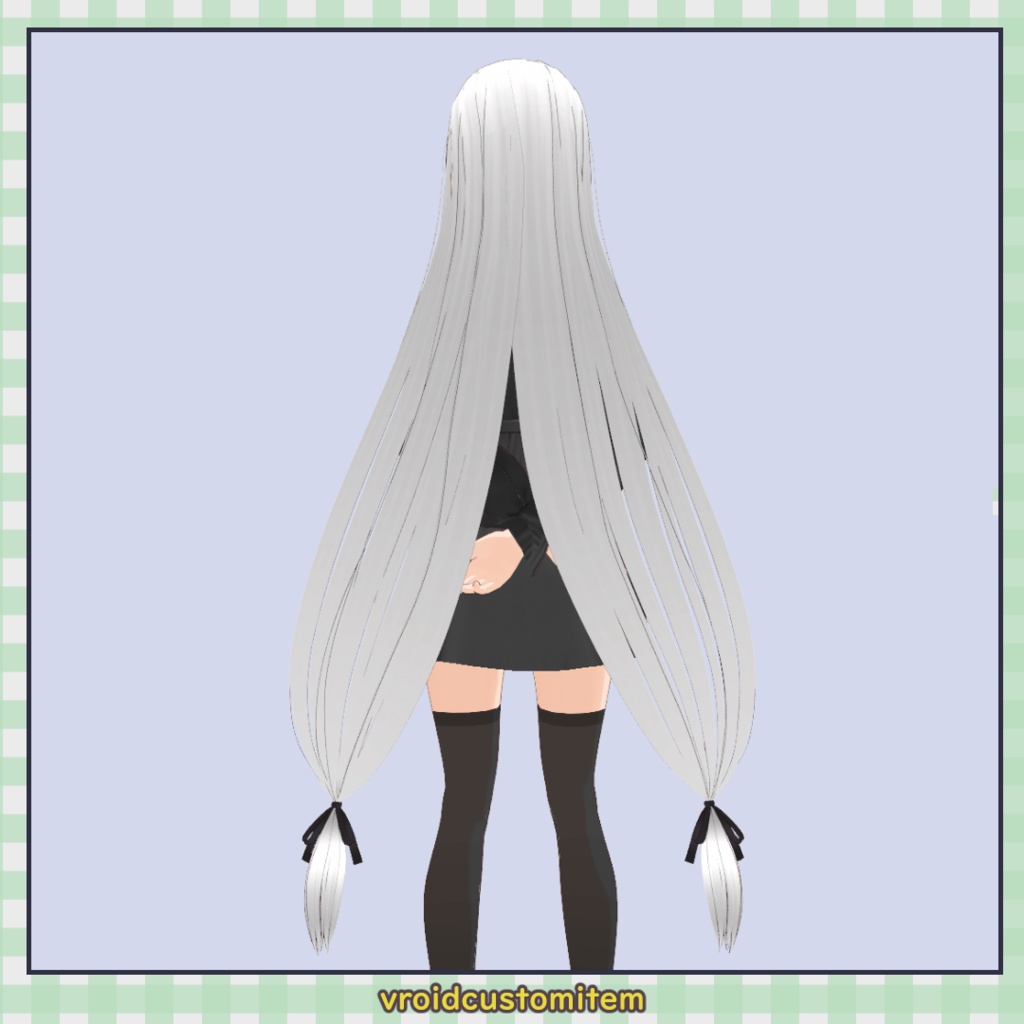 【VRoid】ロングツインテール / Long Twin Tails【髪型】