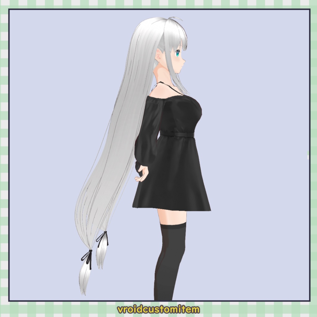 【VRoid】ロングツインテール / Long Twin Tails【髪型】