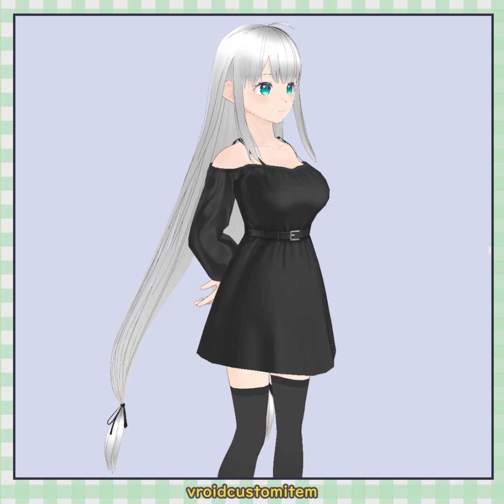 【VRoid】ロングツインテール / Long Twin Tails【髪型】