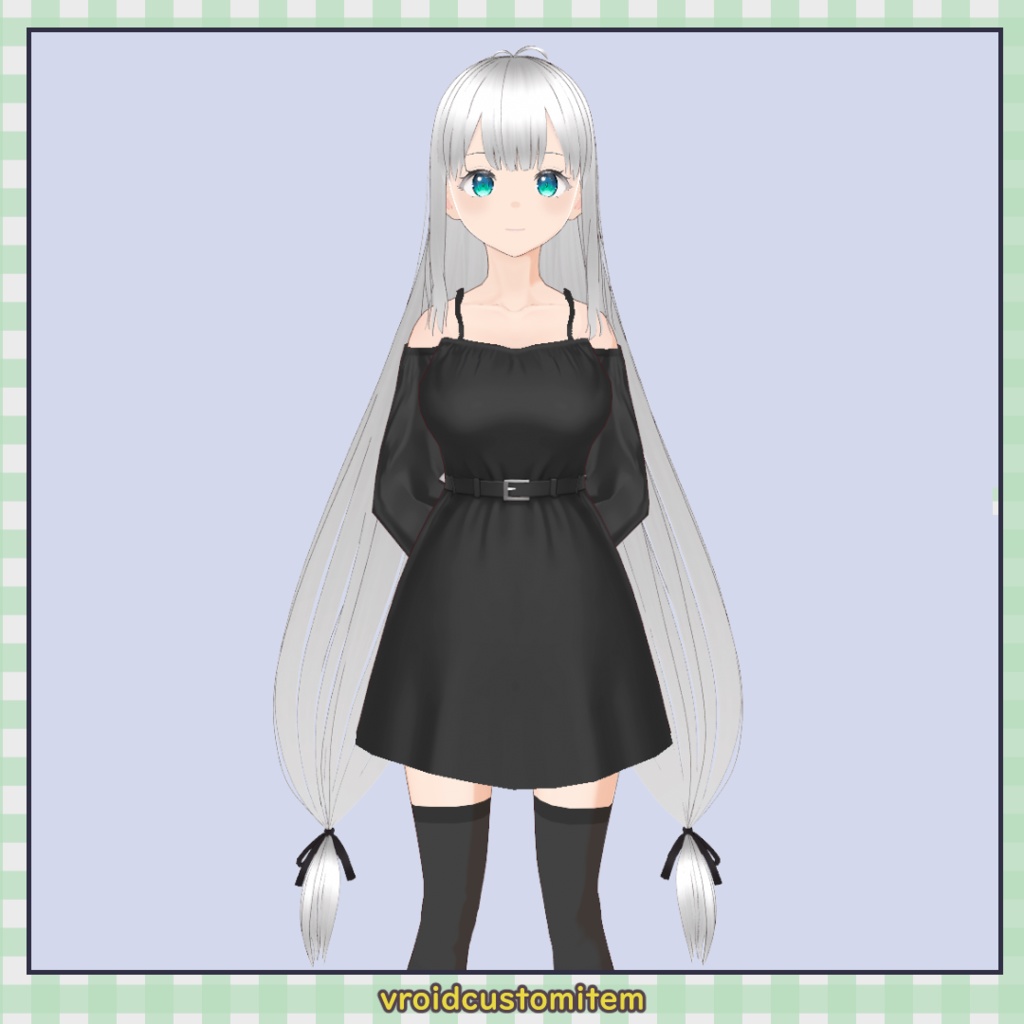 【VRoid】ロングツインテール / Long Twin Tails【髪型】