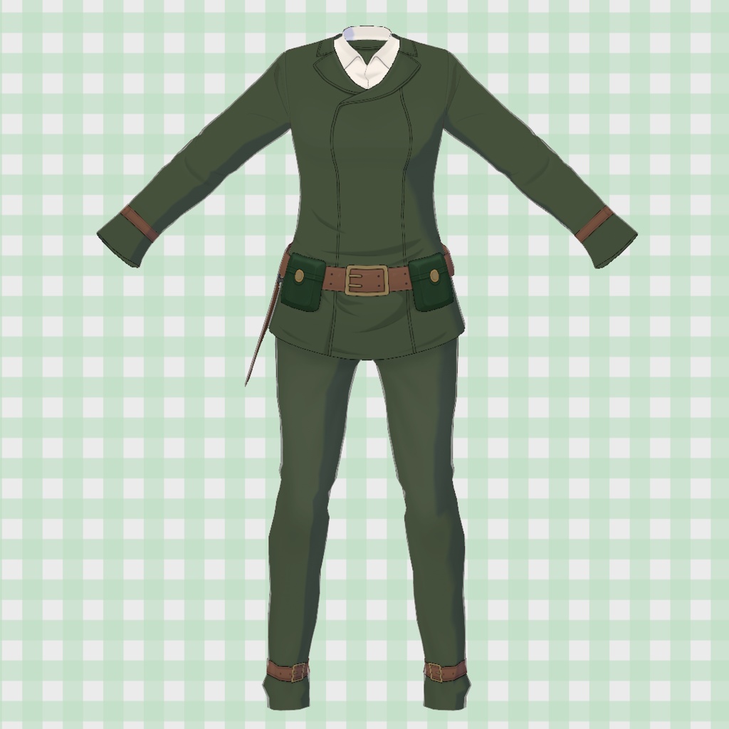 旅人風ミリタリー衣装【VRoid】