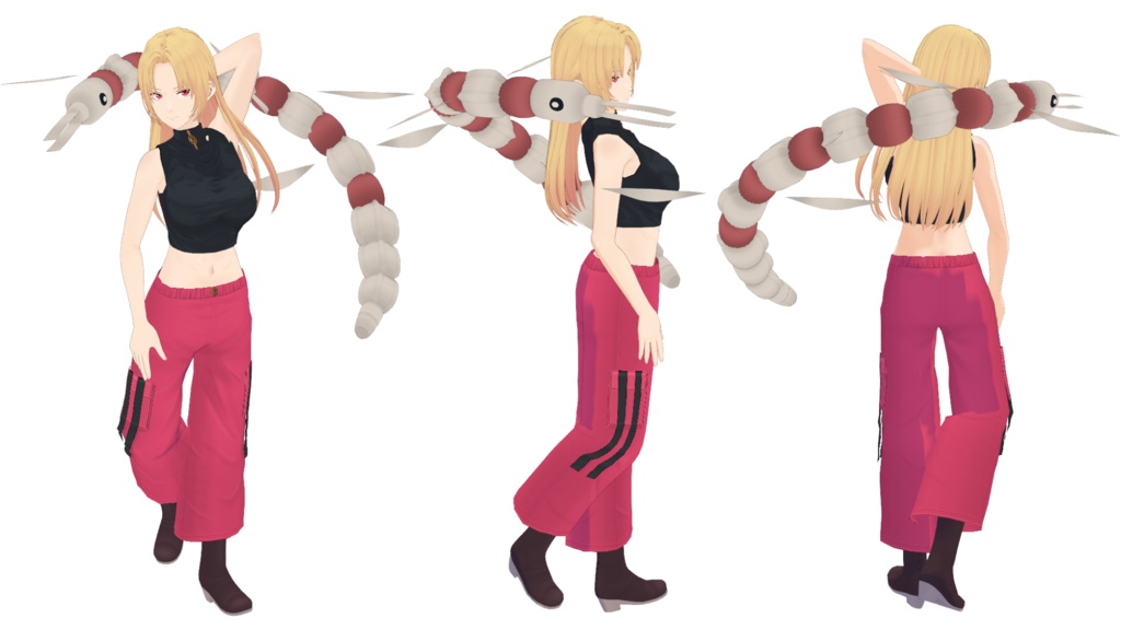 【VRoid】凰輪(ガルダ)【つけ髪】