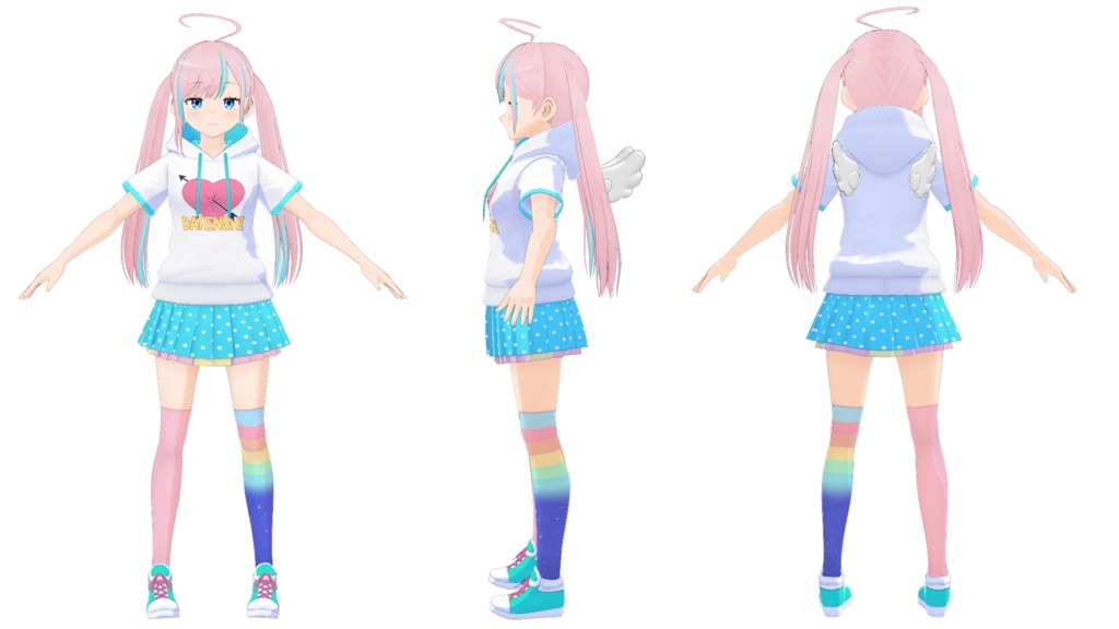 【オリジナル3Dモデル】天使凛音(衣装単品もあり)