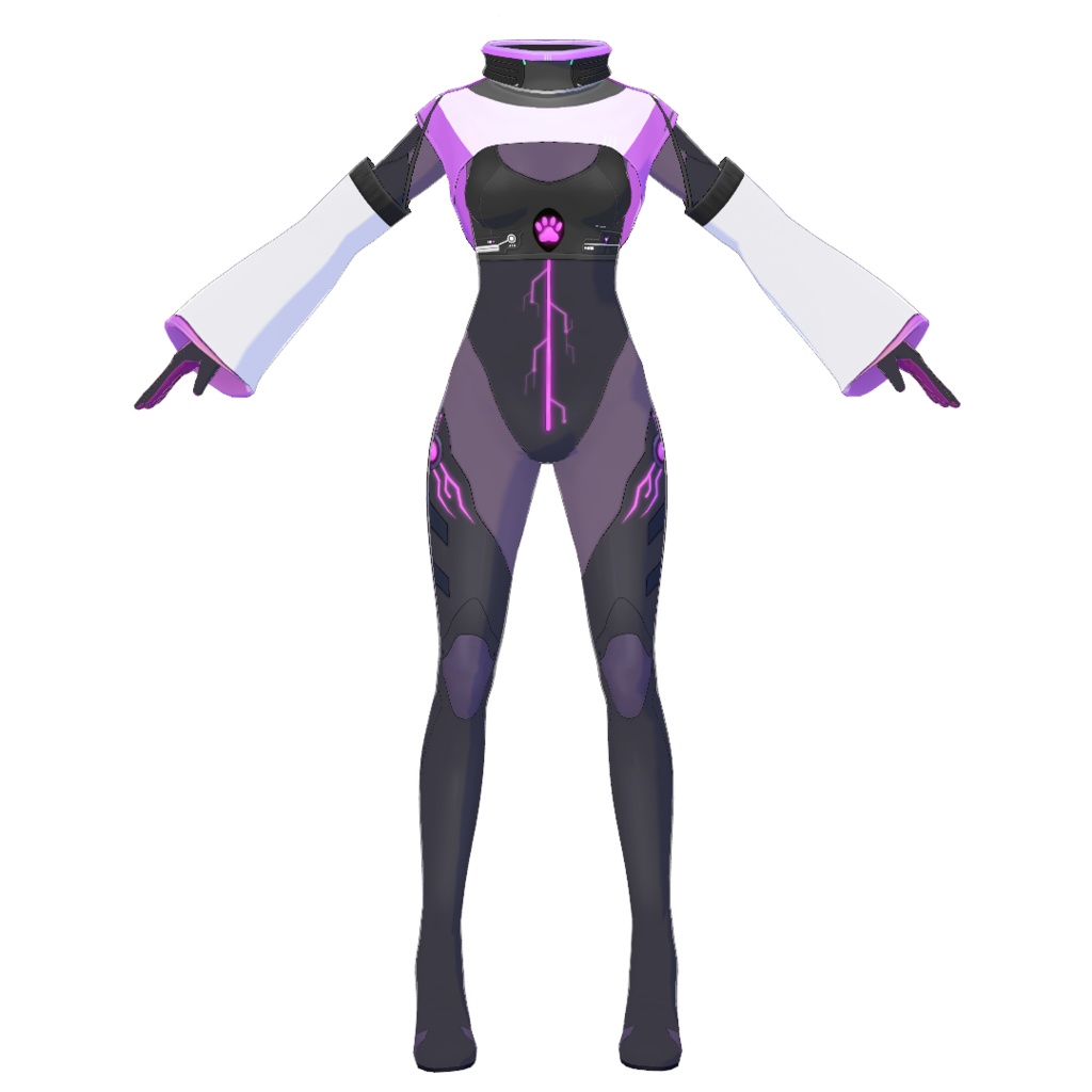 【オリジナル3Dモデル】ルナ(衣装単品もあり)