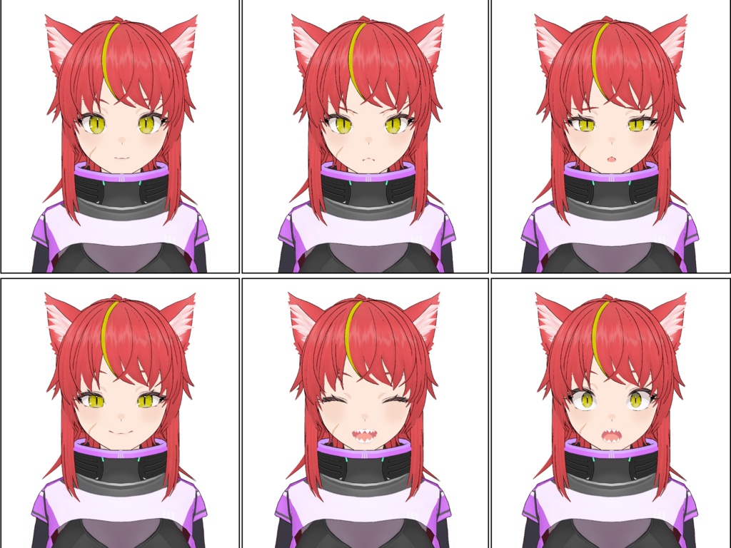 【オリジナル3Dモデル】ルナ(衣装単品もあり)