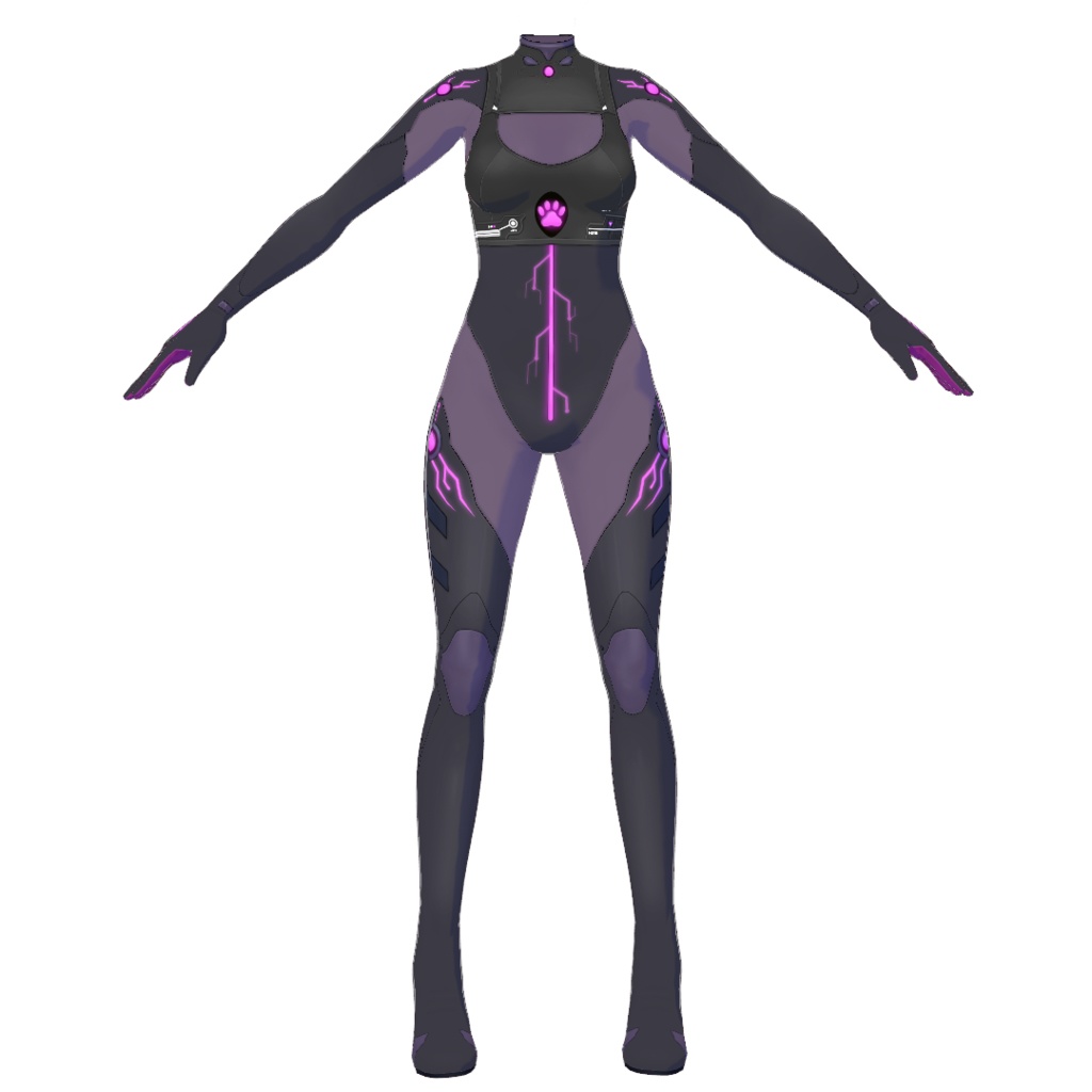 【オリジナル3Dモデル】ルナ(衣装単品もあり)