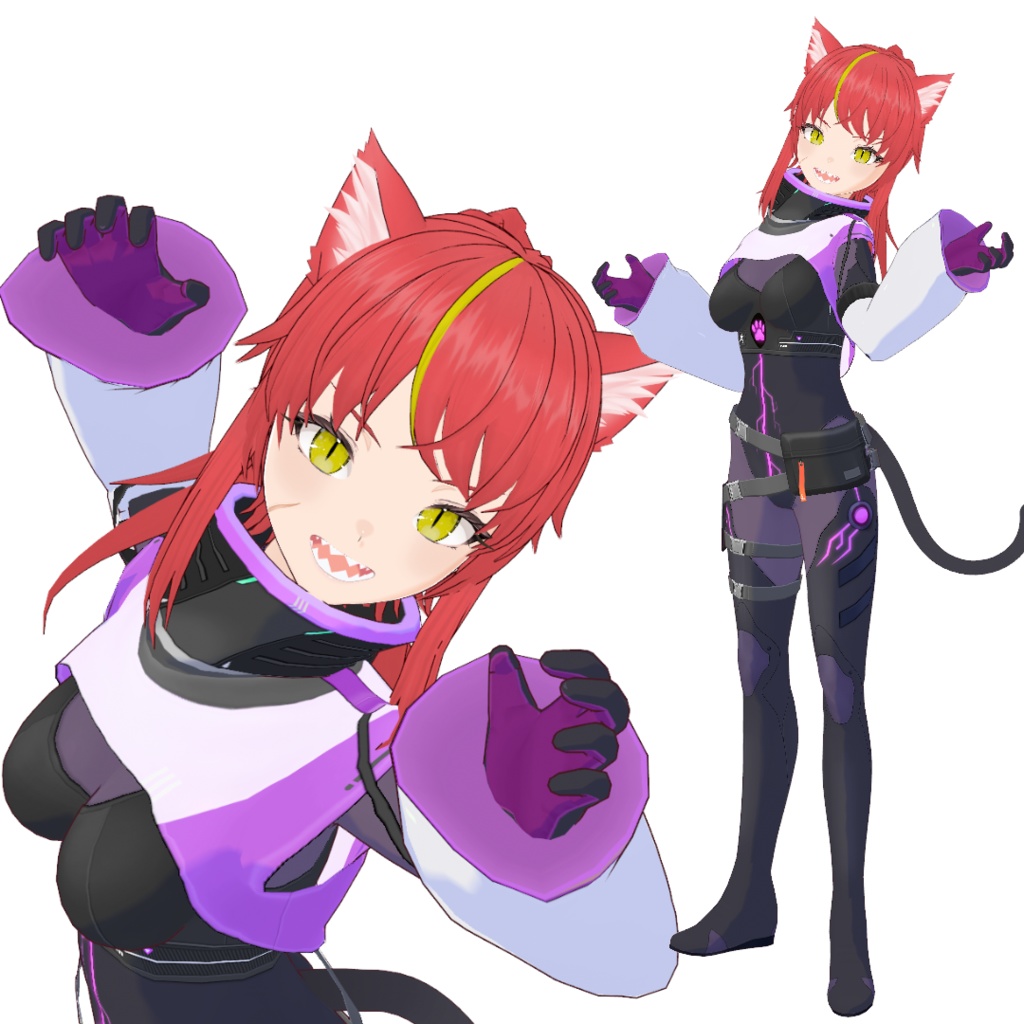 【オリジナル3Dモデル】ルナ(衣装単品もあり)