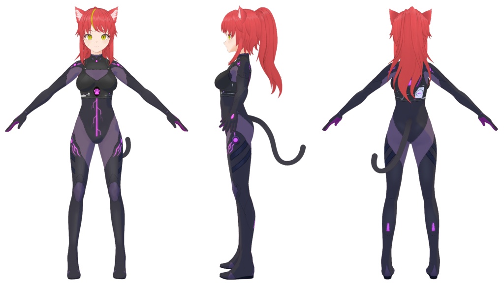 【オリジナル3Dモデル】ルナ(衣装単品もあり)