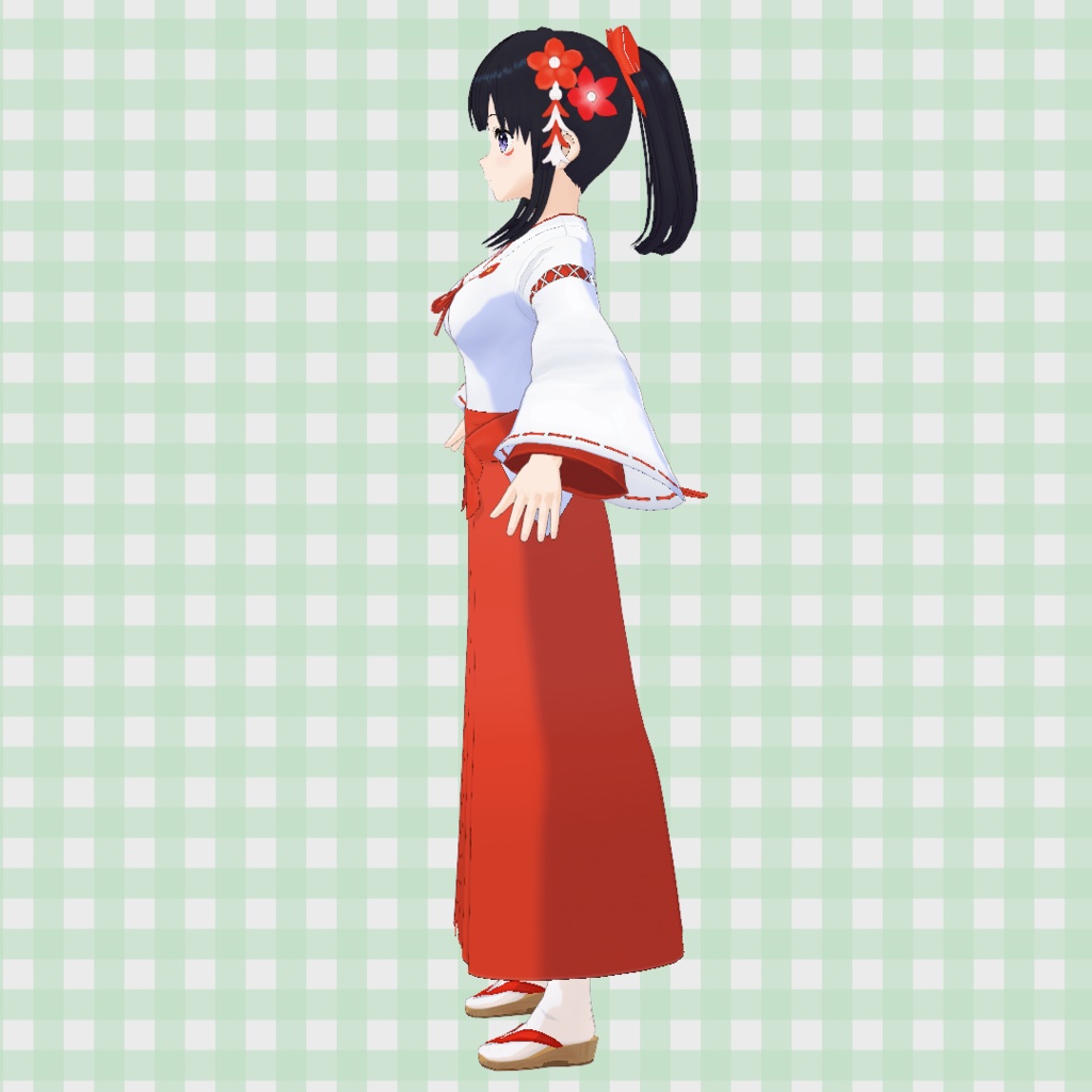 巫女装束 2種【VRoid】