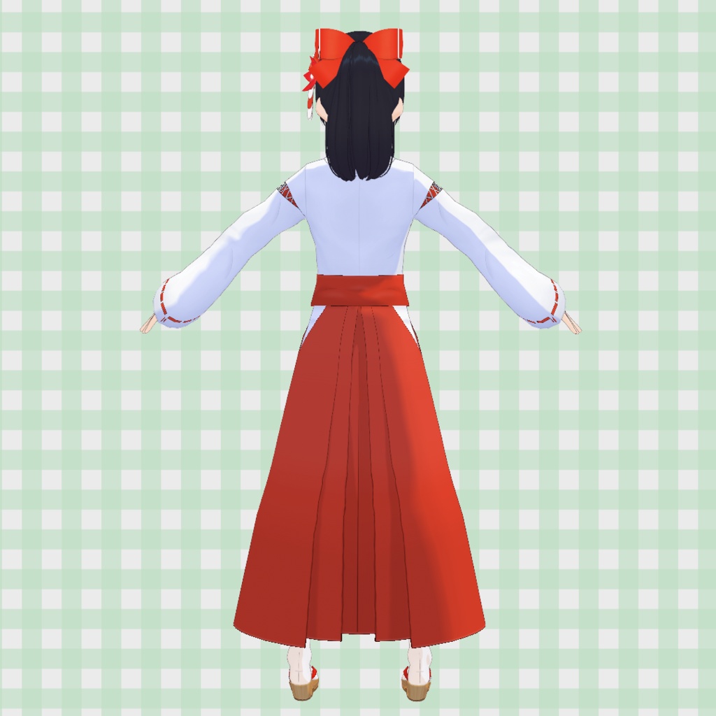 巫女装束 2種【VRoid】