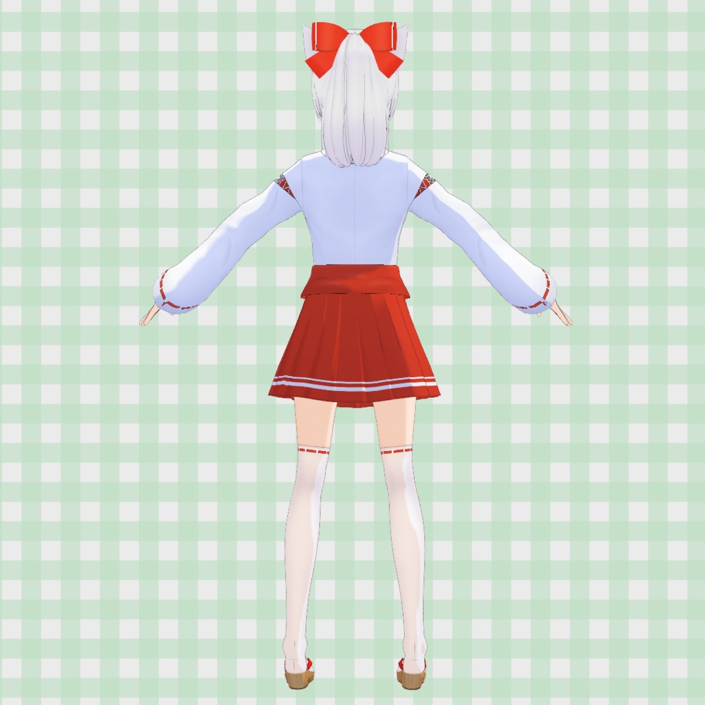 巫女装束 2種【VRoid】