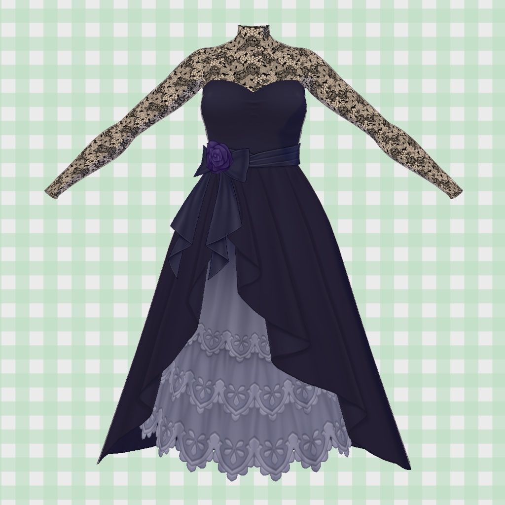 クラシカル・ゴシックドレス【VRoid】