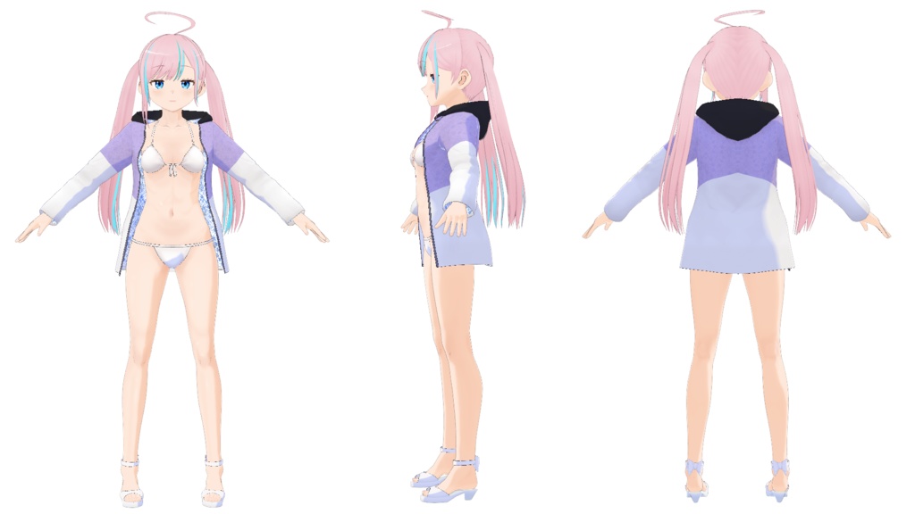 【無料版あり】カスタム・ラッシュパーカー【VRoid】