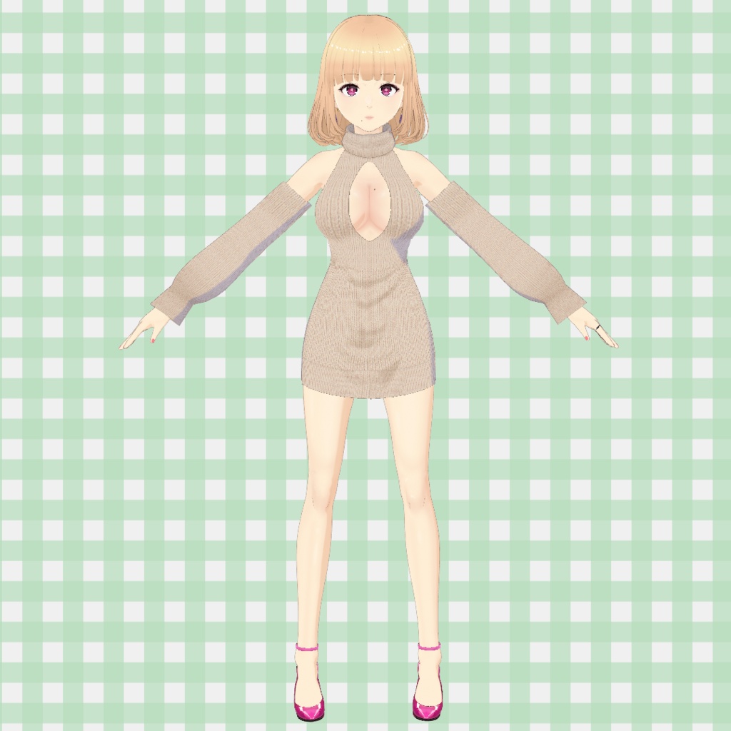 童貞を殺すセーター / Virgin-Killer Sweater【VRoid】