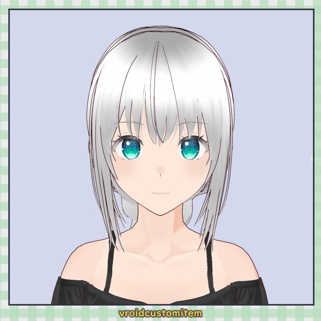 【VRoid】ローブレイド(三つ編みローポニーテール) / Low Braid Ponytail【髪型】