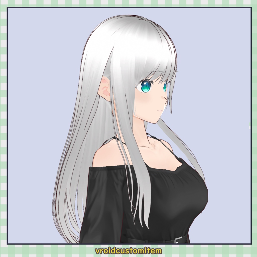 【VRoid】耳かけロングヘア / Ear-Tucked Long Hair【髪型】