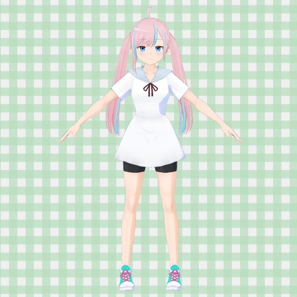 セーラーワンピ / Sailor Dress【VRoid】