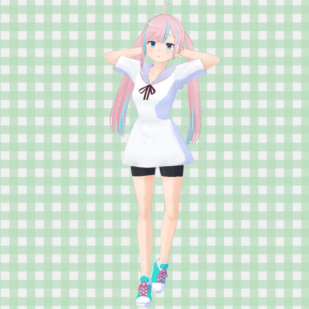 セーラーワンピ / Sailor Dress【VRoid】