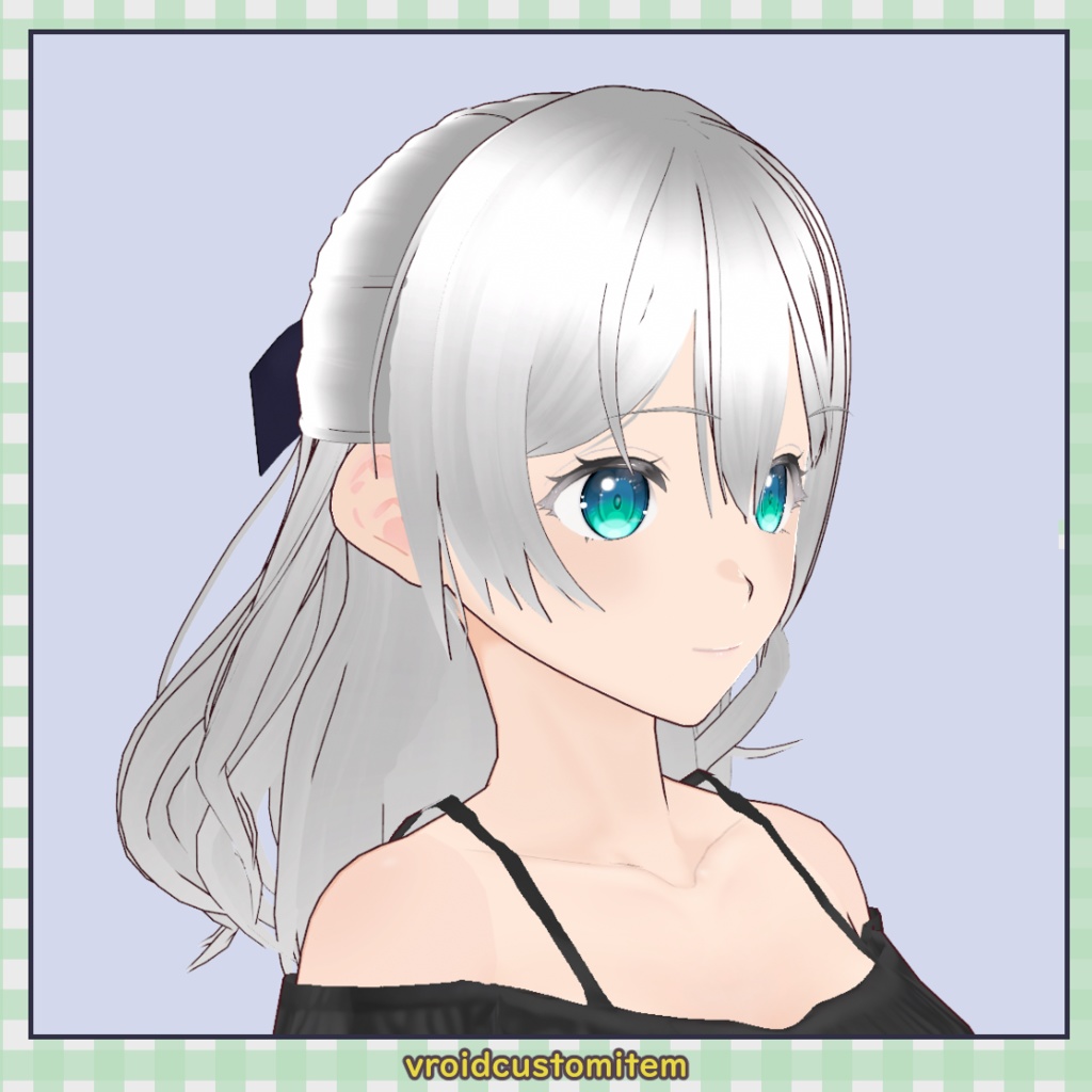 【髪型】ゆるふわハーフアップ / Soft Wavy Half-Up Hair【VRoid】