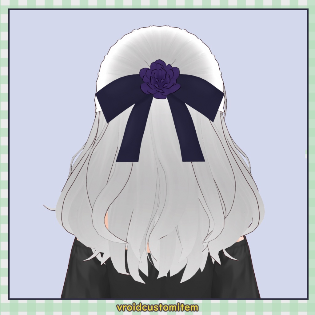 【髪型】ゆるふわハーフアップ / Soft Wavy Half-Up Hair【VRoid】