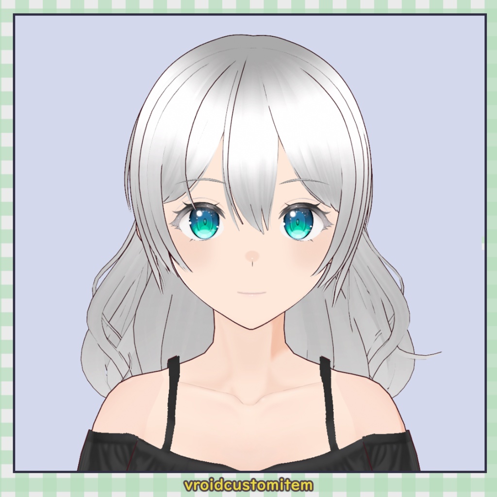 【髪型】ゆるふわハーフアップ / Soft Wavy Half-Up Hair【VRoid】