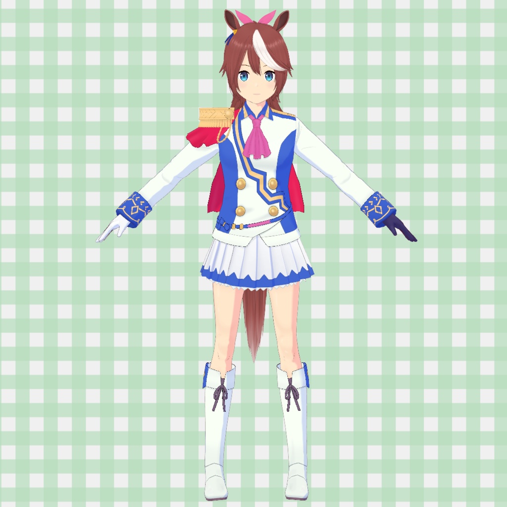 【無料】トウカ○テイオーの3Dモデル【VRM/MMD用PMX】