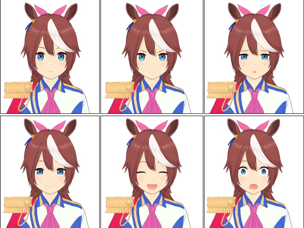 【無料】トウカ○テイオーの3Dモデル【VRM/MMD用PMX】