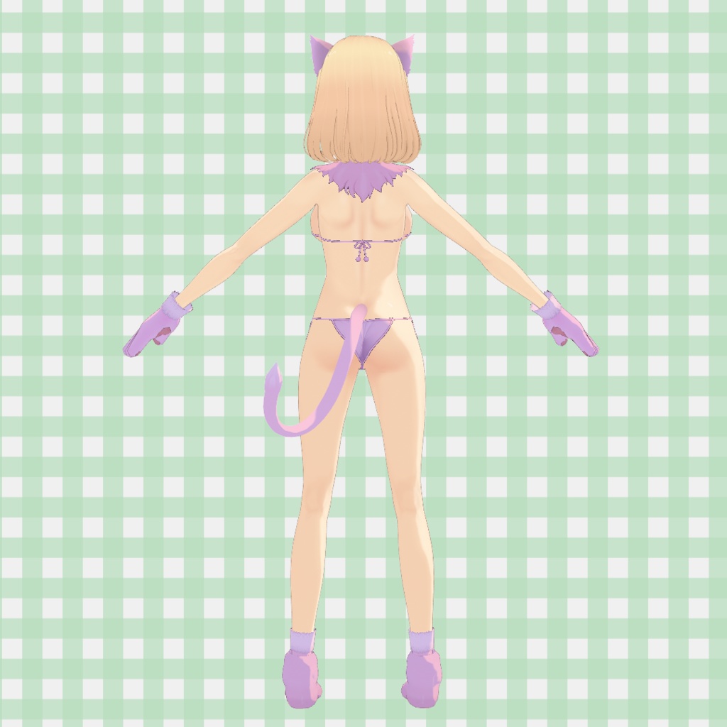 にゃんこマイクロビキニ / Nyan Micro Bikini【VRoid】