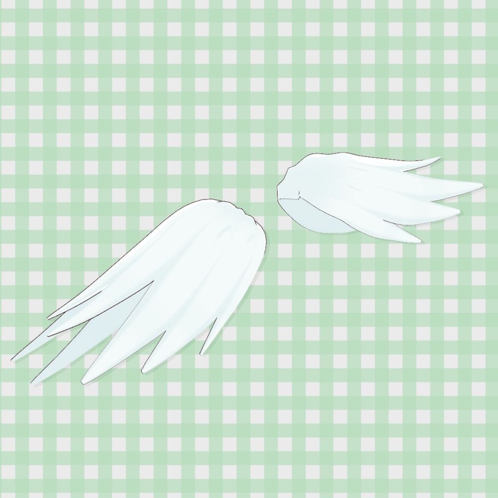 【無料】ウイング肩アーマー / Winged Shoulder Armor【VRoid】