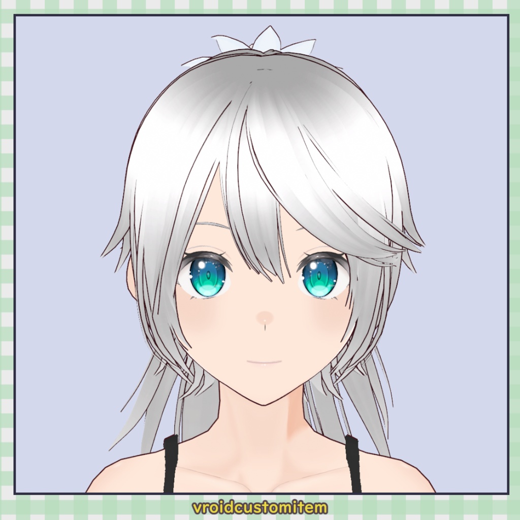 【髪型】ロングバング・ポニーテール / Long Bangs Ponytail【VRoid】