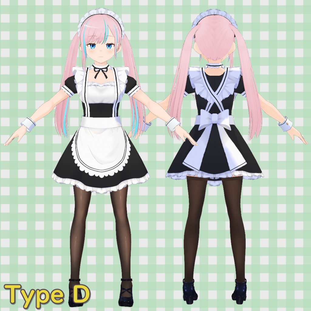メイド服 5種類セット / Maid Outfit Set (5 Variations)【VRoid】