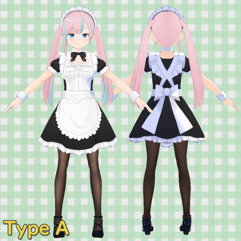 メイド服 5種類セット / Maid Outfit Set (5 Variations)【VRoid】