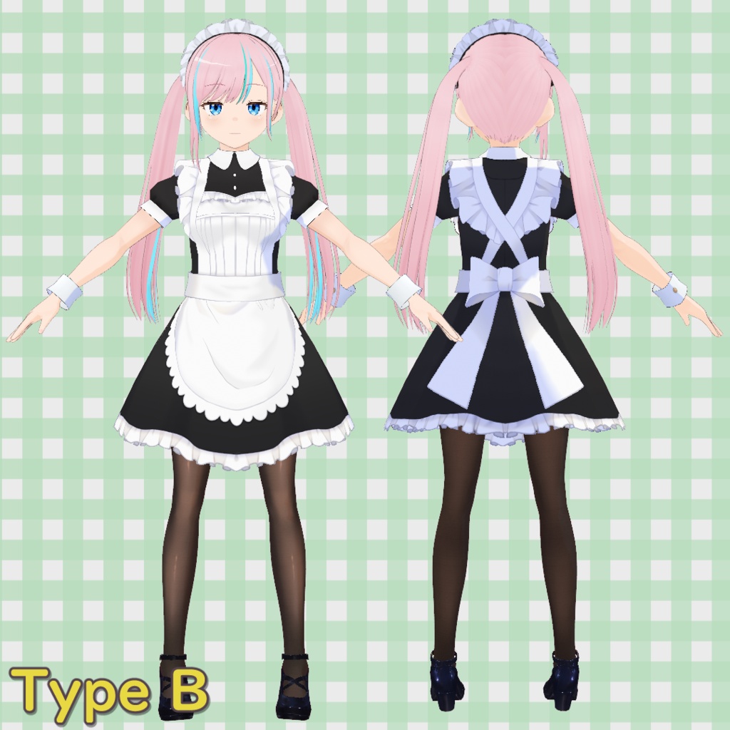 メイド服 5種類セット / Maid Outfit Set (5 Variations)【VRoid】