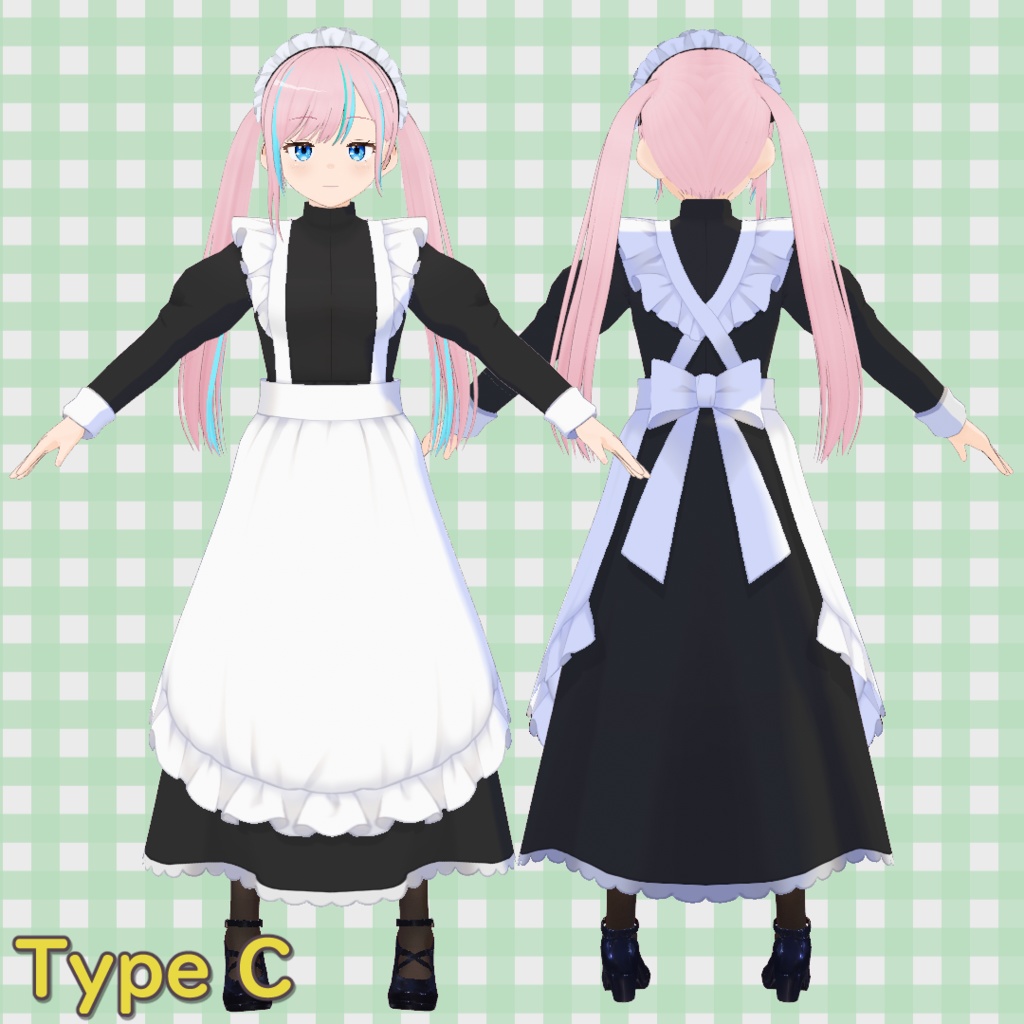 メイド服 5種類セット / Maid Outfit Set (5 Variations)【VRoid】