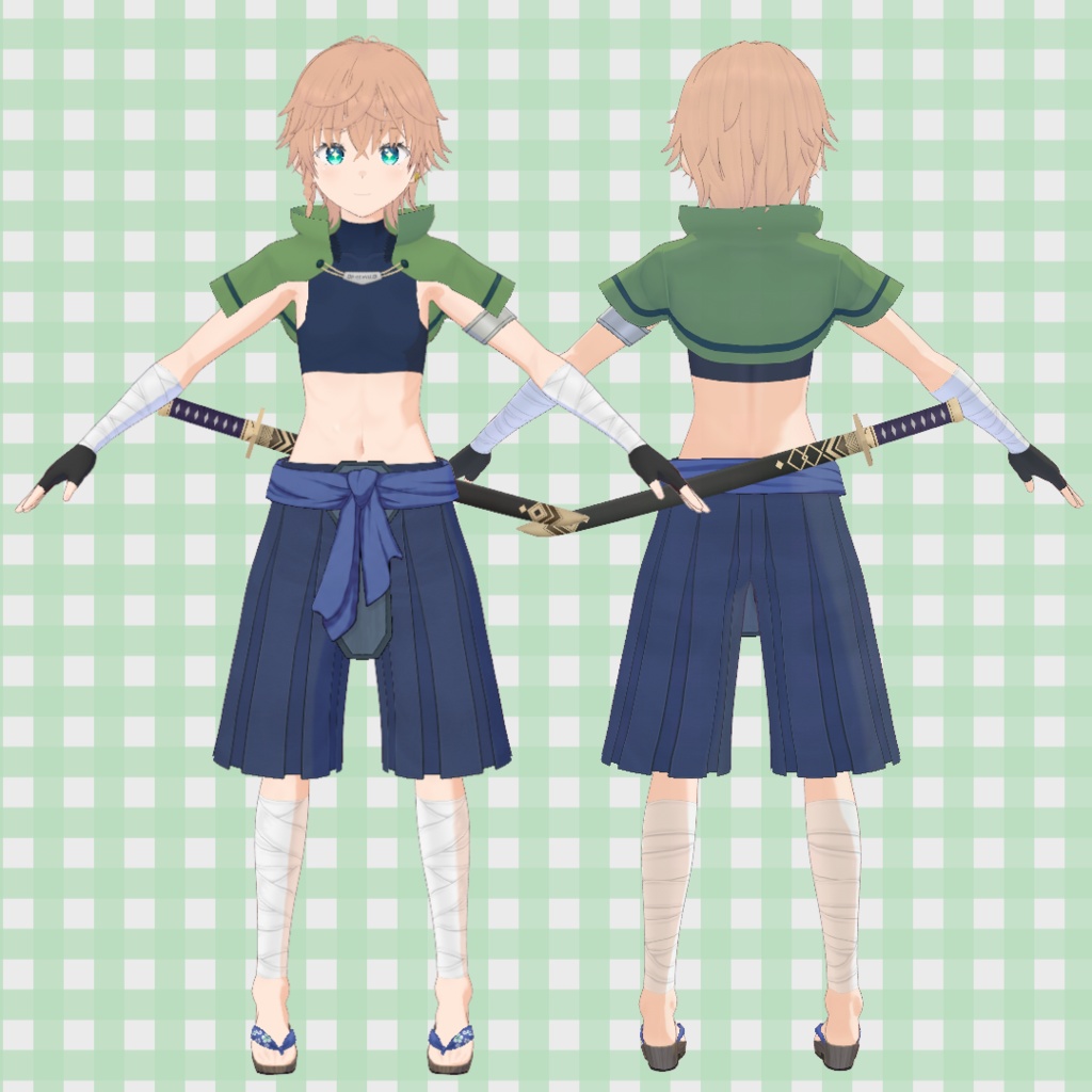 和風ファンタジー冒険者衣装 2種 / Japanese-Style Fantasy Adventurer Outfit (2 Variants)【VRoid】