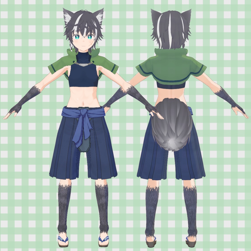 和風ファンタジー冒険者衣装 2種 / Japanese-Style Fantasy Adventurer Outfit (2 Variants)【VRoid】